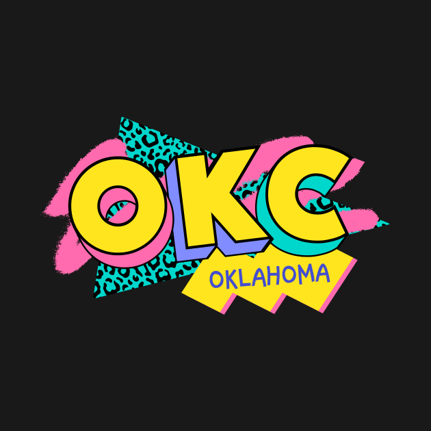 Retro 90s Oklahoma City OKC / Rad Memphis Style / 90s Vibes by Now Boarding