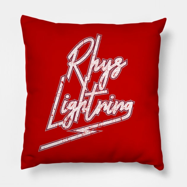 Rhys Lightning Pillow by huckblade