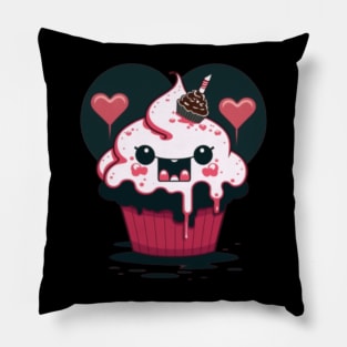 Kawaii Evil Cupcake Pillow