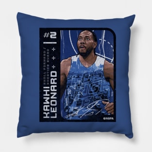 Kawhi Leonard Los Angeles C Card Pillow