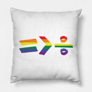 equality is greater than division Pillow