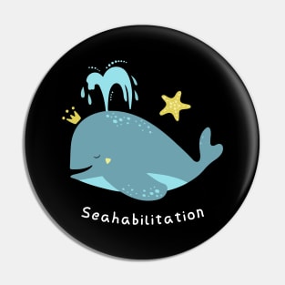 'Seahabilition' Ocean Conservation Shirt Pin