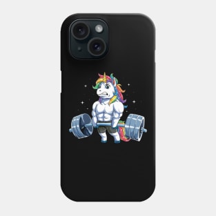 Unicorn Weightlifting T shirt Fitness Gym Deadlift Rainbow Gifts Party Men Women-6IFWp Phone Case