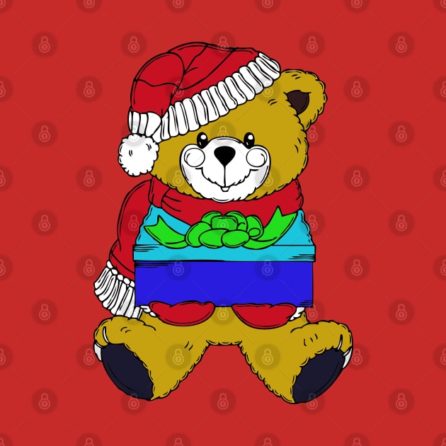 Teddy Bear Christmas by MikeHawkins1stTShop