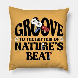 Nature's Beat to Retro Music Pillow