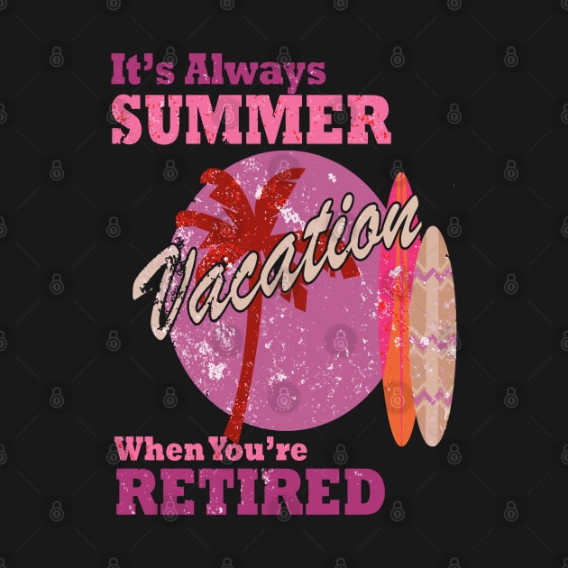 It's Always Summer Vacation Retro Old by AthharAttireCo