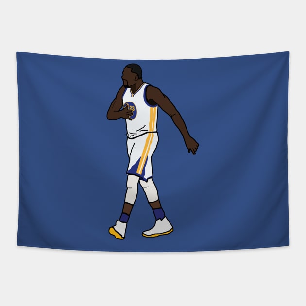 Draymond Green - NBA Golden State Warriors Tapestry by xavierjfong