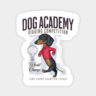 Dog Academy Digging Competition Magnet