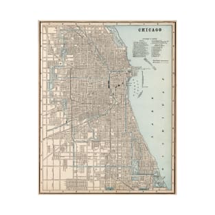 Vintage Map of Chicago (1893) T-Shirt