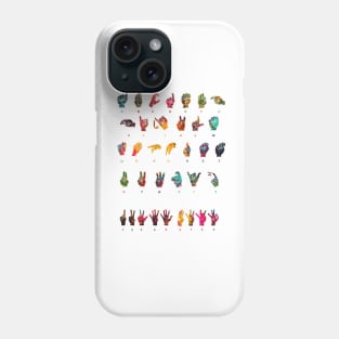 Sign Language Alphabet Phone Case