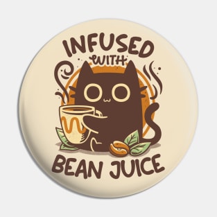 Chonky Kitty Coffee - Funny Cat Pin