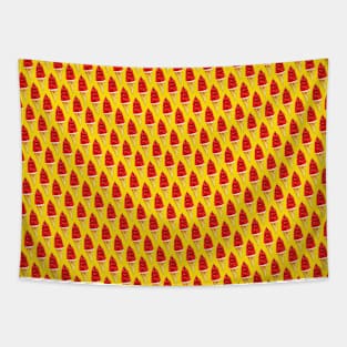 Cherry Dip Cone Pattern Tapestry