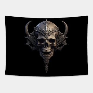 Skull with horns Tapestry