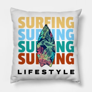 SURFER Dude Surf Life Surfboard Pillow