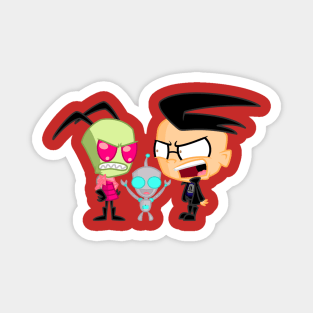 Zim, Gir and Dib Magnet