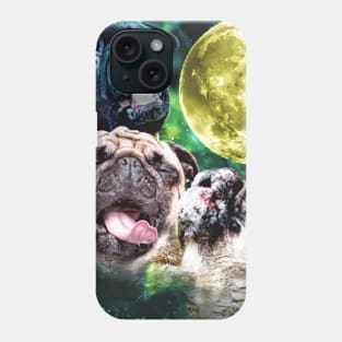 Howl at the Moon Pug Truck Stop Tee Phone Case