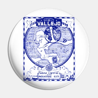 1939 Visit Vallejo California Pin