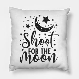 Shoot For The Moon Gift Set - Inspirational Gift Idea for Aspiring Achievers Pillow