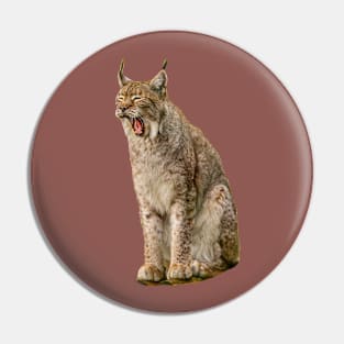 Sleepy Lynx yawn Pin