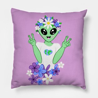 Hippy Alien Pillow