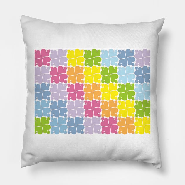 Rainbow hearts Pillow by baksuart