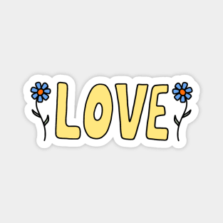 LOVE FLOWERS | Julia Healy Magnet