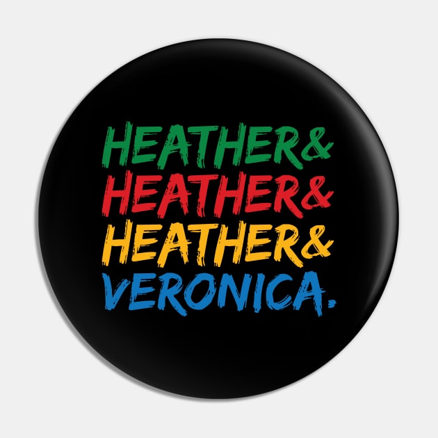 Heather and Veronica Ampersand Names Shirt Pin by redesignBroadway