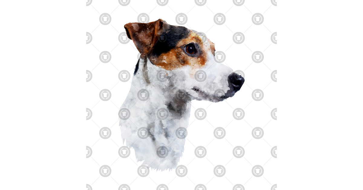 watercolour jack russel puppy dog - dog - kids t-shirt | teepublic