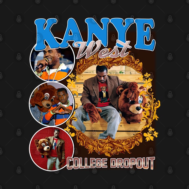 Hip Hop Fanart Kanye West by Planet of Tees