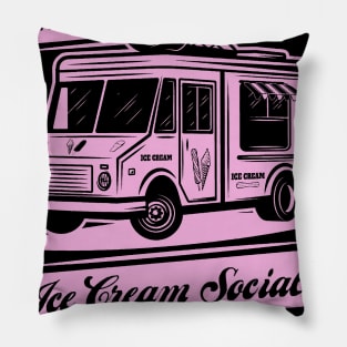 ICS Pink Ice Cream Truck Pillow