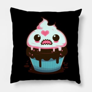 Kawaii Evil Cupcake Pillow