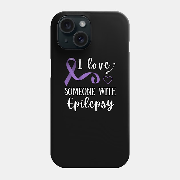 Epilepsy Awareness Month Seizure October November 17th Cancer Survivor Purple Ribbon Cancer Support Hope Love Mental Health Depression Anxiety Inspirational Motivational Gift Idea Phone Case by EpsilonEridani