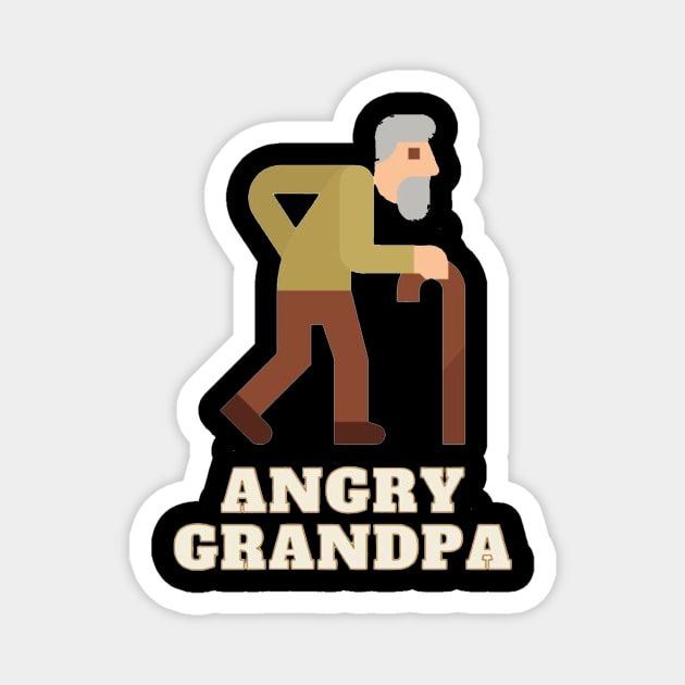 Angry Grandpa ver12 Magnet by channan