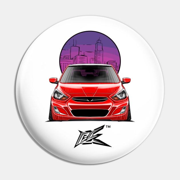 hyundai accent stanced red Pin by naquash