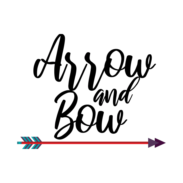 Archery arrow and bow by maxcode