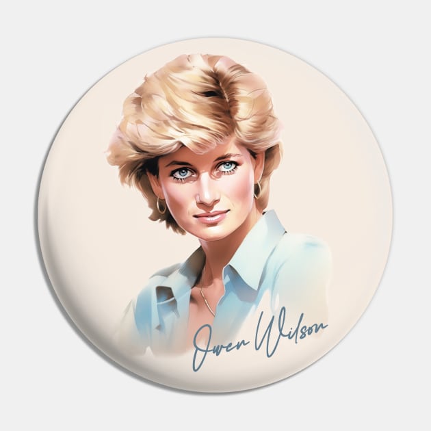 Princess Diana Owen Wilson Crossover Pin by DankFutura