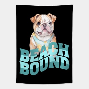 Beach Bound French Bulldog Tapestry