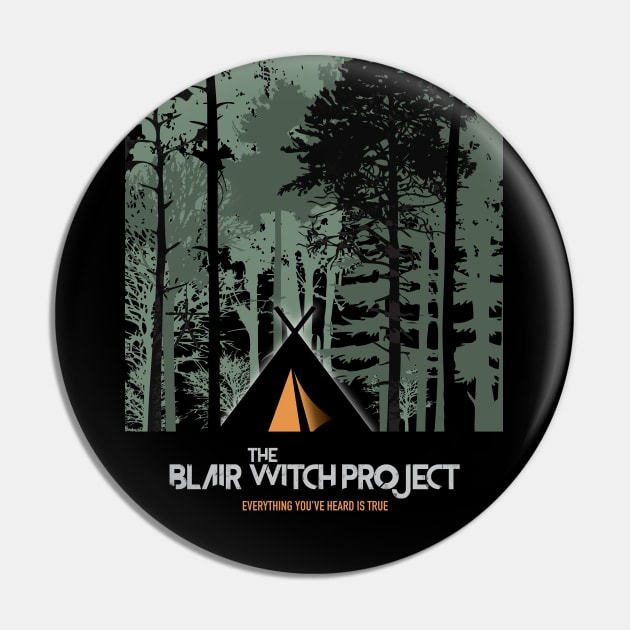 The Blair Witch Project - Alternative Movie Poster Pin by MoviePosterBoy