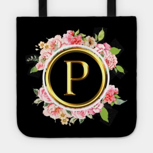 Letter P Shirt Alphabet Letter P Different Colors Tote