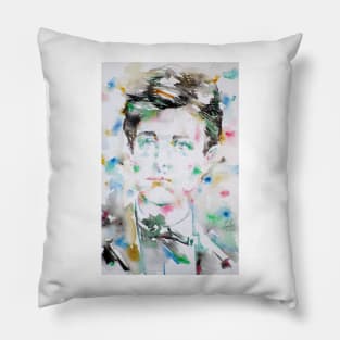 ARTHUR RIMBAUD watercolor portrait .3 Pillow