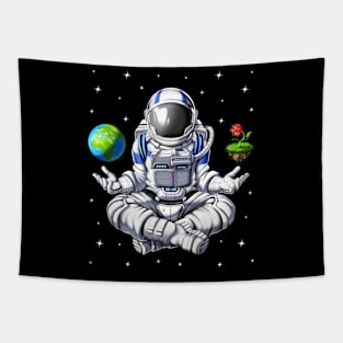 Space Astronaut Meditation Tapestry