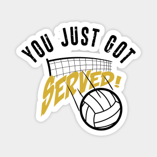 You Just Got Served Funny Volleyball Shirt Magnet