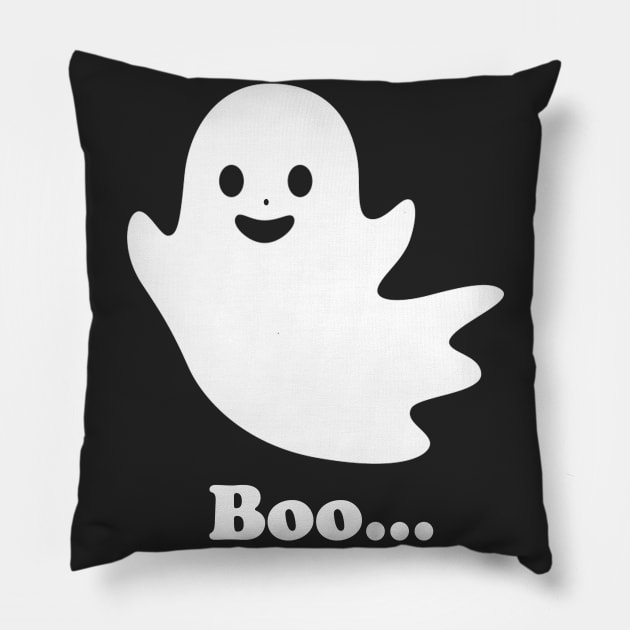 cute ghost Pillow by MeksFashion