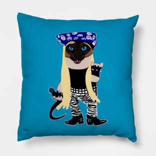 Rock On Kitty Pillow