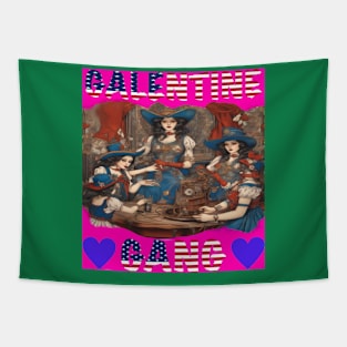 Galentine gang card night Tapestry