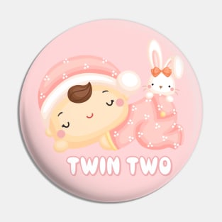 Twin girl two Pin