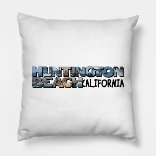 Huntington Beach California Big Letter Pillow