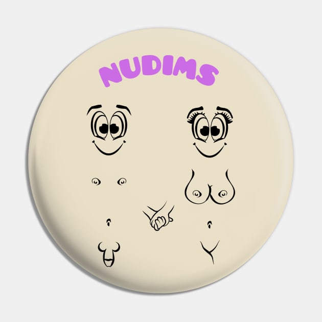NUDIMS Couple Pin by NUDIMS