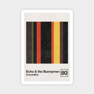 Echo & The Bunnymen / Minimalist Style Graphic Artwork Poster Design Magnet