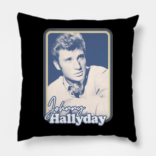 Johnny Hallyday // Retro Style Fan Design Pillow